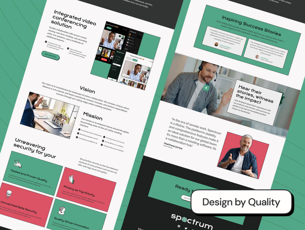 Spectrum - Online Meeting Saas Elementor Pro Template Kit